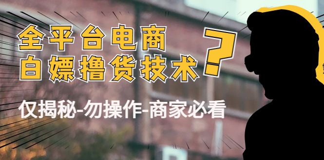 外面收费2980的全平台电商白嫖撸货技术（仅揭秘勿操作-商家防范必看）-千木学社