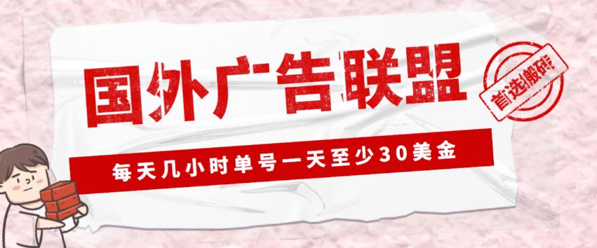 外面收费1980的最新国外LEAD广告联盟搬砖项目，单号一天至少30美金【详细玩法教程】-千木学社