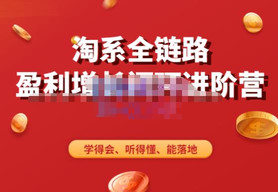 淘系全链路盈利增长闭环进阶营，融合全店动销，学得会、听得懂、能落地！-千木学社