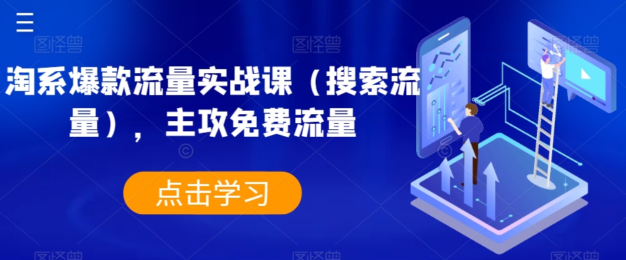 淘系爆款流量实战课（搜索流量），主攻免费流量-千木学社