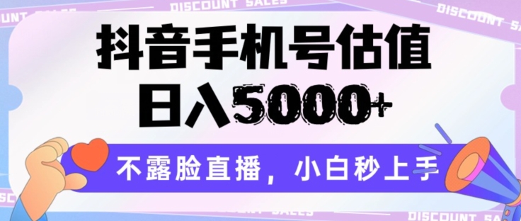 抖音手机号估值，日入5000+，不露脸直播，小白秒上手【揭秘】-千木学社