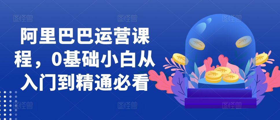 阿里巴巴运营课程，0基础小白从入门到精通必看-千木学社