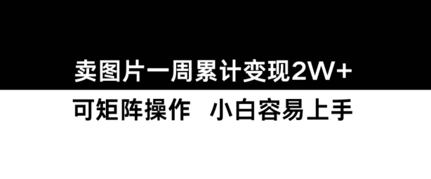 小红书【卖图片】一周累计变现2W+小白易上手-千木学社